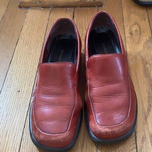 Naturalizer Women's Red Leather Loafers